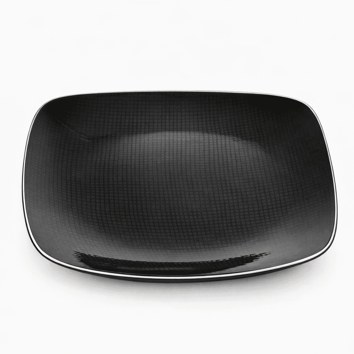 Firkantet fat / asjett med rutemønster