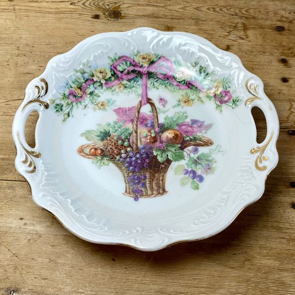 Hovedbilde Porsgrund Porselen, fat med blomster