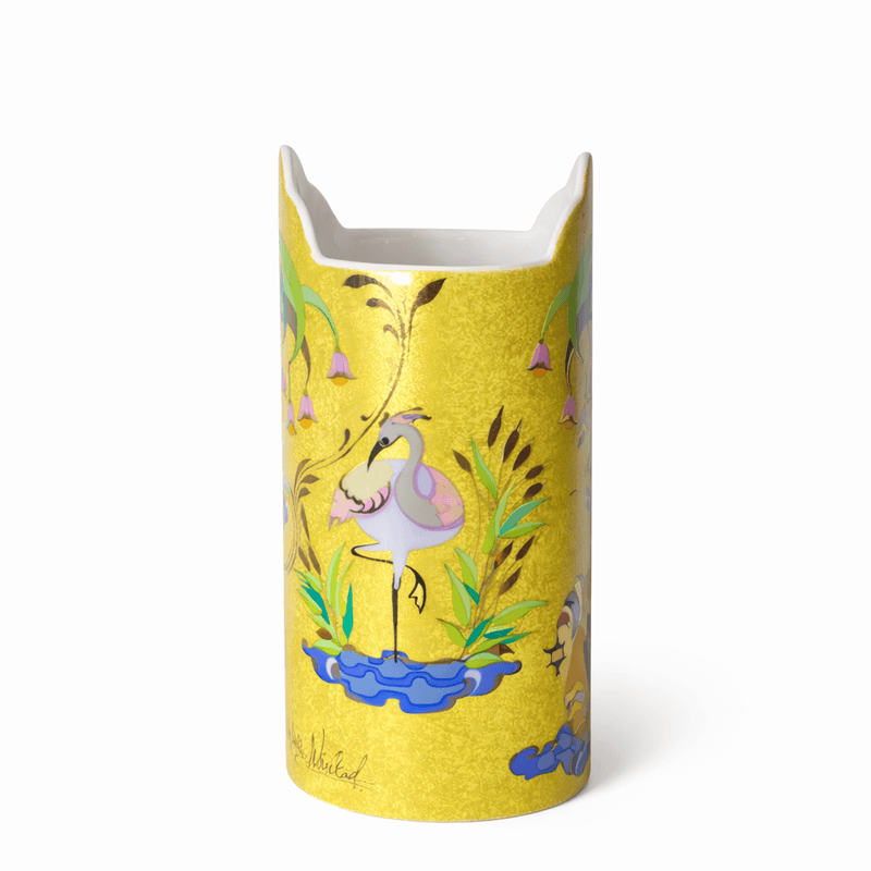 Rosenthal, Bjørn Wiinblad, gul vase.