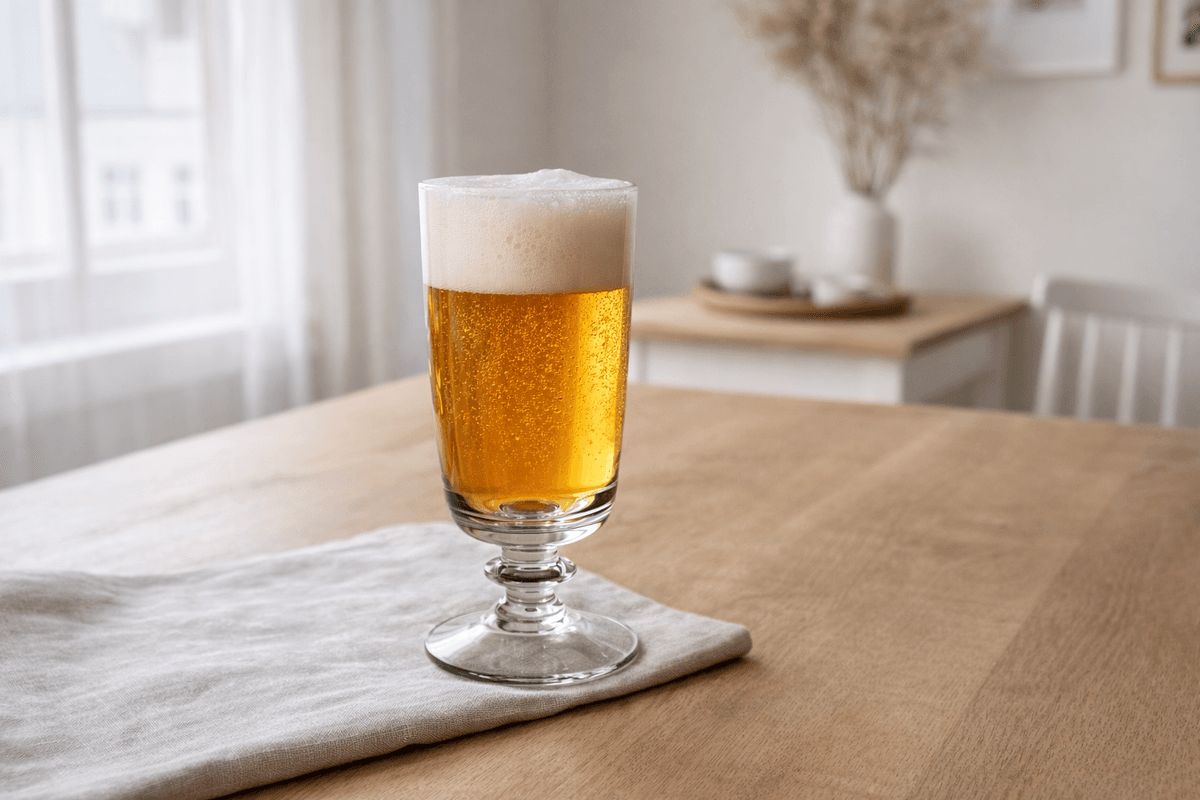 Tangen ølglass, gammel type