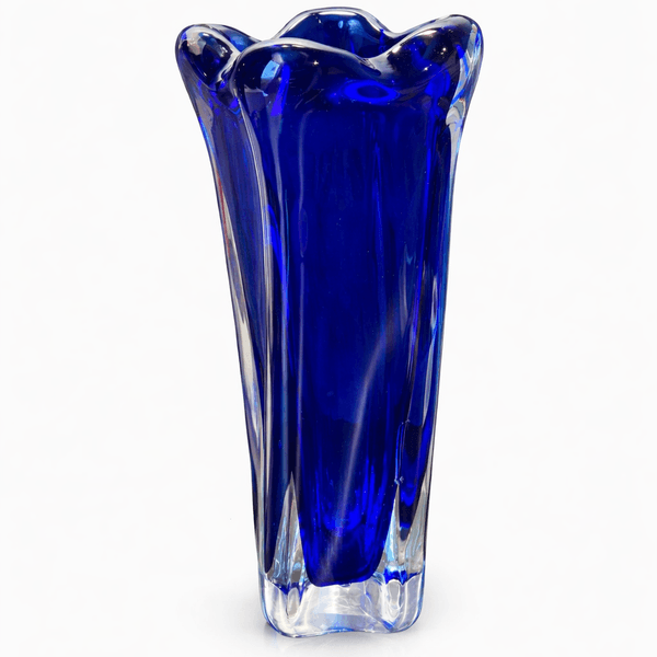 Hovedbilde Magnor, tung, blå vase