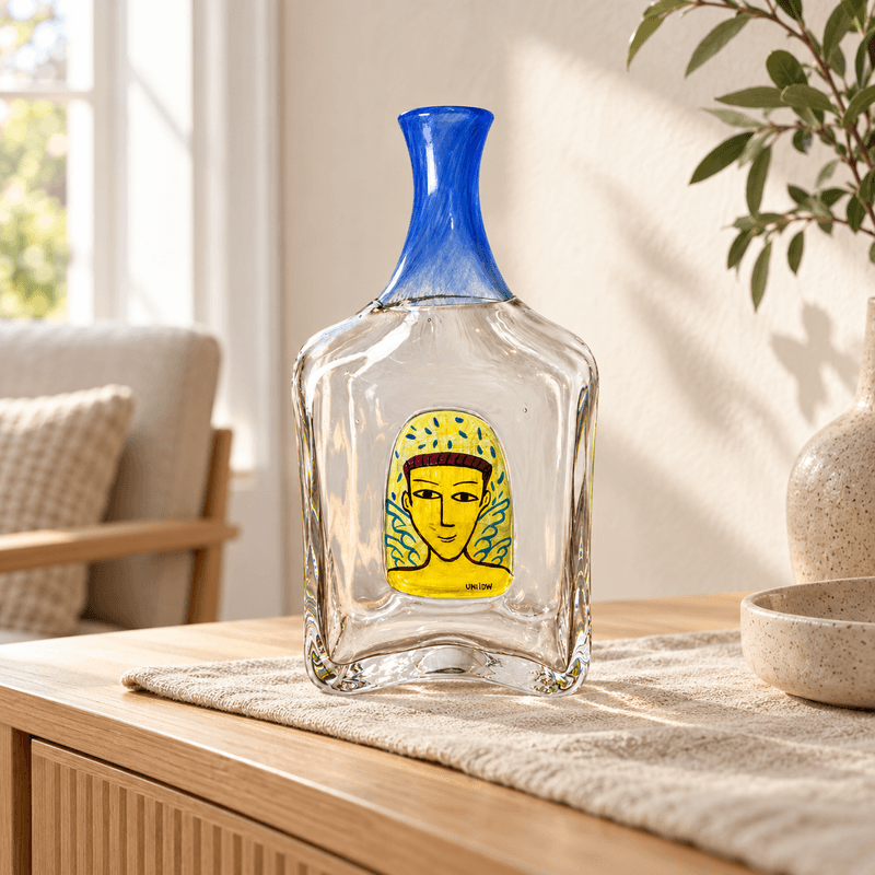 Signert glassvase av Ulrica Hydman-Vallien – Kosta Boda