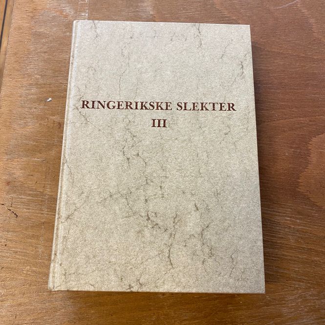 Hovedbilde Ringerikske slekter, bind III 