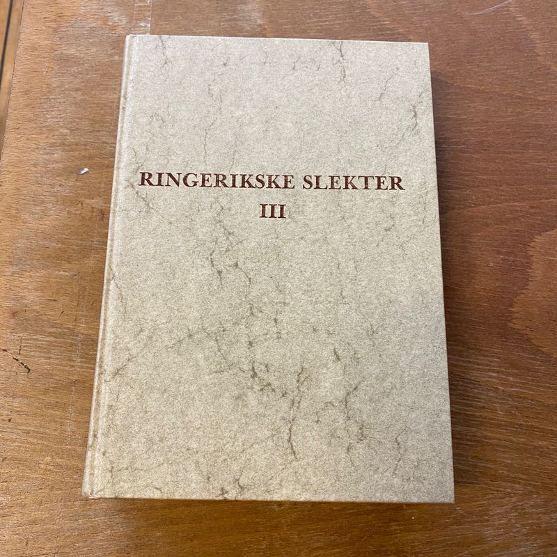 Ringerikske slekter, bind III 