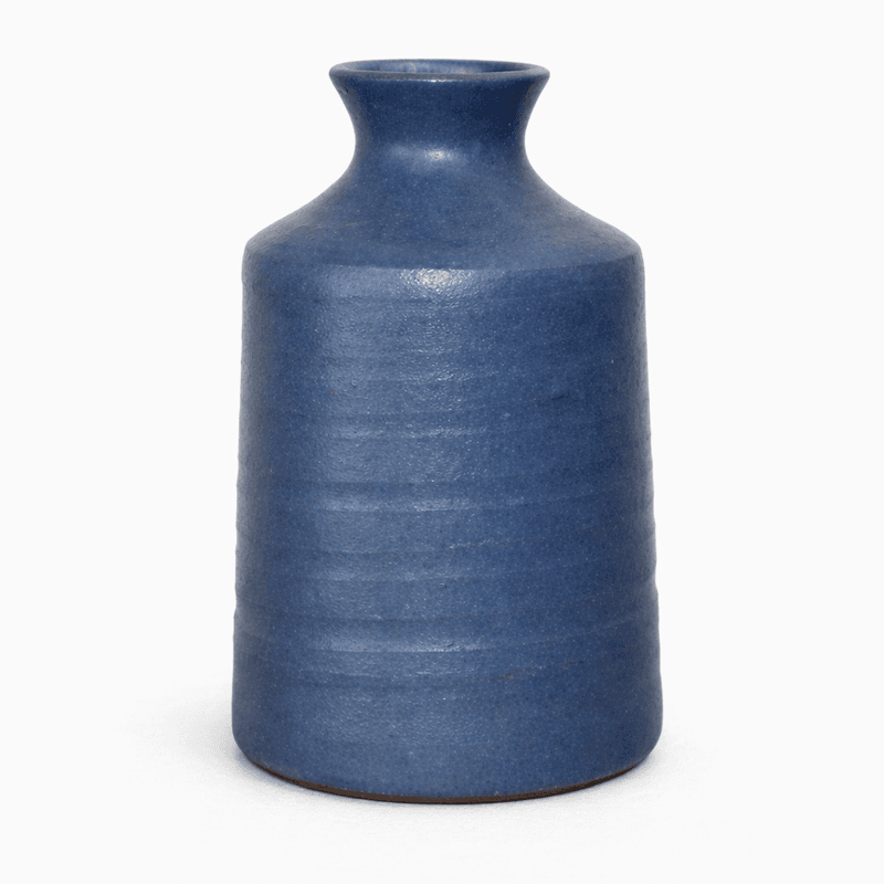 Liten, blå vase