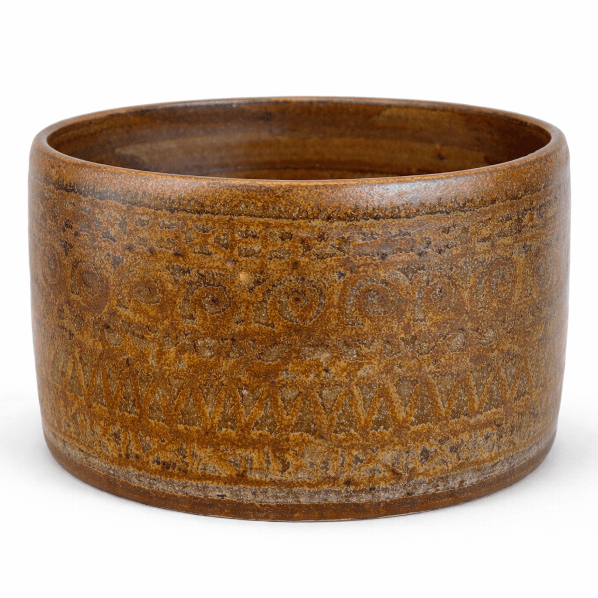 Hald keramikk, bolle med høy kant