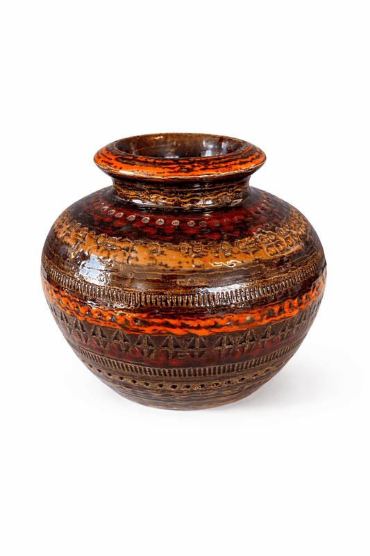 Bitossi, Rimini Red, rund vase
