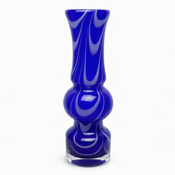 Hovedbilde Magnor, blå/hvit vase