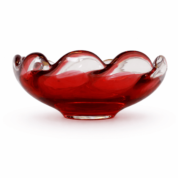 Hovedbilde Konfektskål, rosa og blank