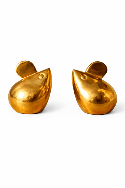 Hovedbilde 2 små mus i messing