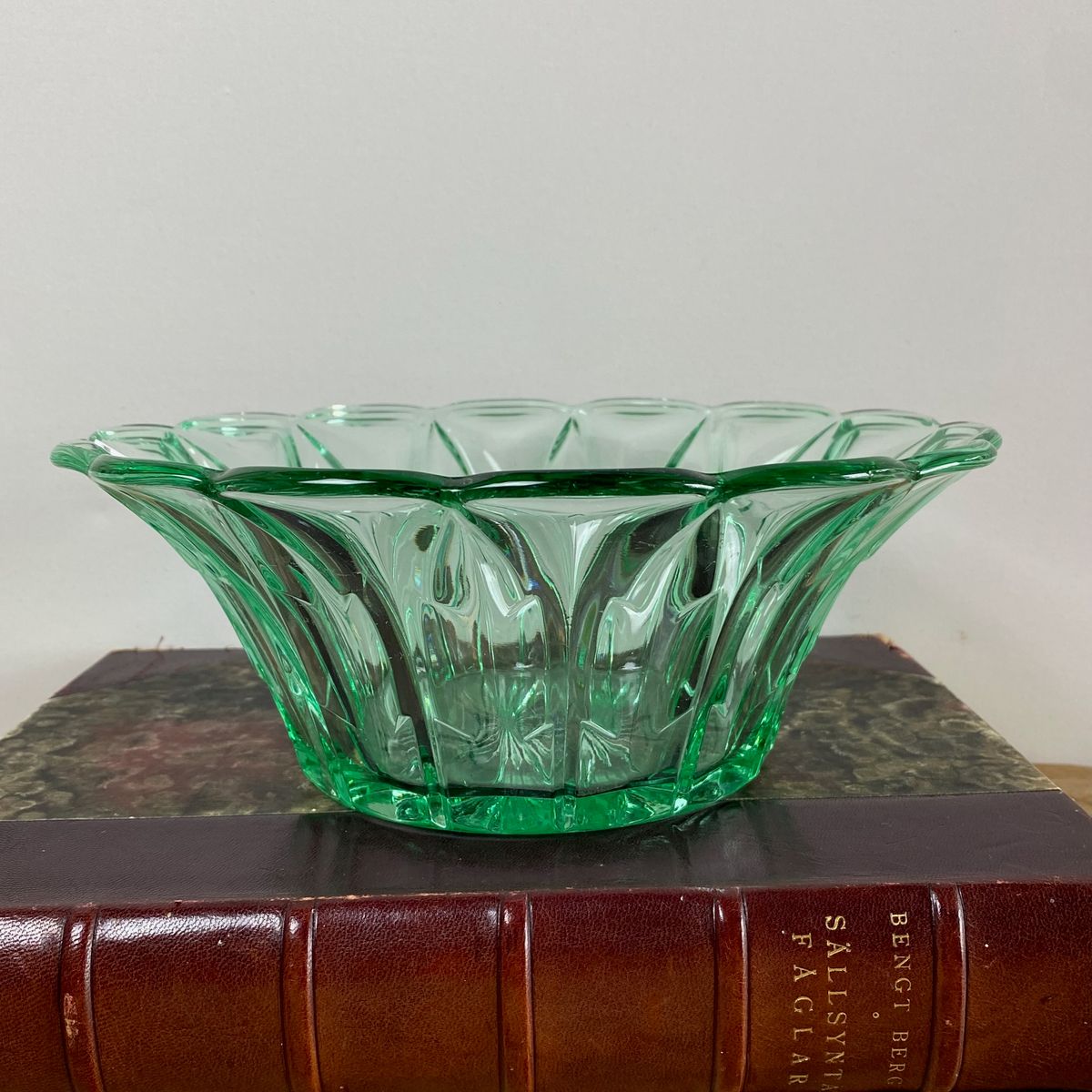 Kolsås bolle, grønn, Hadeland Glassverk