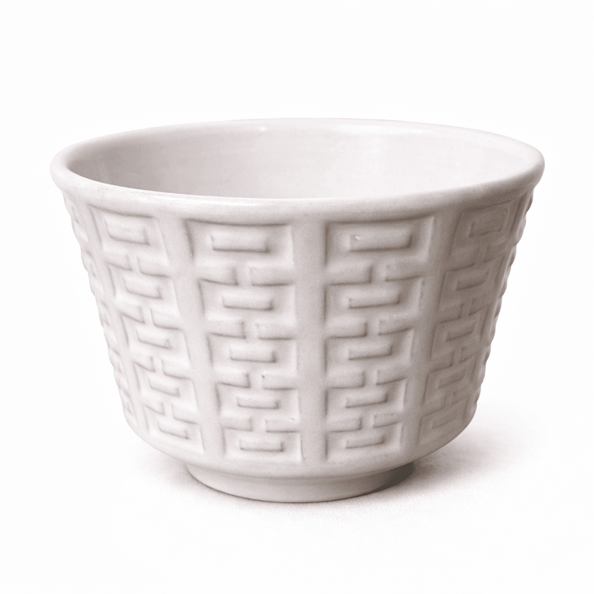 Lys krukke i keramikk